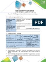 Guía de Actividades y Rúbrica de Evaluación - Fase 1 - Percibir y Construir Lo Social, Una Tarea Compleja