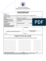 DEPED LOCATOR-SLIP Sample