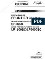 Fuji Frontier 355 375 Partslist PDF