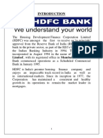 Report On HDFC BANK New