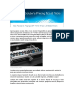 EFI VUTEk Best Practice Ink Purging Printing Tips