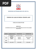 Tendido de Cable de Media Tension 10KV