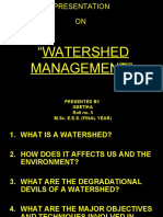 "Watershed Management": Presented by Geetika Roll No. 5 M.Sc. E.E.S. (Final Year)