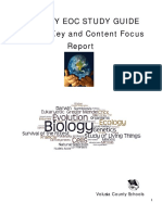 2016 BIOLOGY EOC Study Guide ANSWER KEY and Content Focus PDF