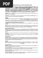 Contratos de LOCACION DE SERVICIOS PROFESIONALES