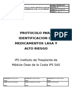 PR-SF-013 Protocolo Medicamentos Lasa