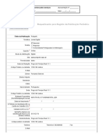 Requerimento Registo de Publicação Periódica