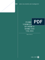 Pobreza y Desigualdad en México Entre 1950 y 2004.