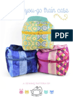 Quilt As You Go Train Case Sewing Pattern