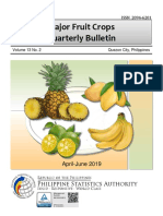 Major Fruitcrops Quarterly Bulletin, April - June 2019 Per PSA