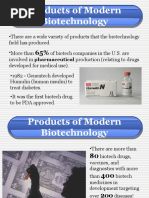 Products of Modern Biotechnology