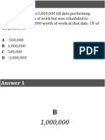 EVM & Forecasting Practice Questions