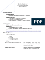 DEMO PLAN Conservation of Momentum