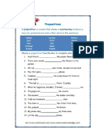 Grade 3 Worksheets Prepositions Page 6