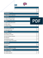 Mental State Exam OSCE Mark Scheme