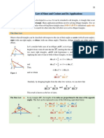 Trigonometry 085 - Section t5 The Law of Sines and Cosines and Its Applications PDF