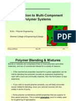 Introduction To Multi-Component Polymer Systems: M.SC - Polymer Engineering