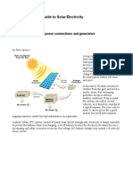 The Van Dwellers Guide To Solar Electricity: How To Avoid External Power Connections and Generators