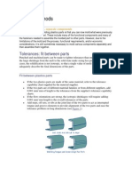 Joining Methods: Tolerances: Fit Between Parts