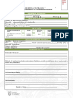 FORMATO DE INFORME DE DERIVACIÓN Dece Modelo de Informe