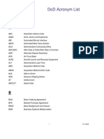 Dod Acronym List