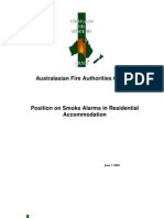 Australasian Fire Authorities Council (AFAC), 'Position On Smoke Alarms in Residential Accomodation' - June, 2006