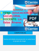 Semana 11 Educacion en Salud Oral PDF