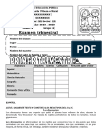 4 To Examen Segundo Trimestre