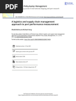 A Logistics and Supply Chain Management Approach To Port Performance Measurement PDF