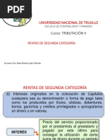 Rentas de Segunda Categoría