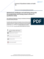 Motherhood Challenges and Well Being Along With The Studentship Role Among Iranian Women A Qualitative Study