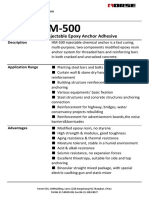 HM500 Epoxy Anchor Adhesive Technical Data Sheet