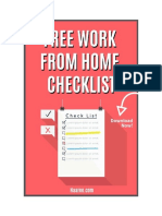 Work From Home Checklist