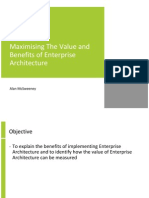 Maximising The Value and Benefits of Enterprise Architecture