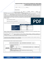 Formato de Solicitud para La Devolución de IVA A Las Agencias Operadoras de Turismo Receptivo