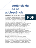 O Poder Da Musica Na Adolescencia