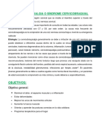 La Cervicobraquialgia o Síndrome Cervicobraquial