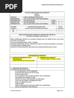 Modelo Acta de Constitucion Del Proyecto