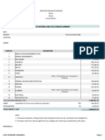 Two-Storey Residential Building Bill of Materials and Estimates