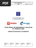 PL15-07 Plan Anual de Seguridad y Salud en El Trabajo 2020 Cajamarca V01-28-11-19