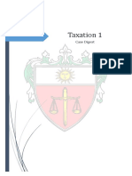 Digest Taxation Cases PDF