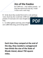 Mount Sinai Slides - Logistics of The Exodus