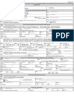 Formulario para Inscripcion de Sociedades Mercantiles en Guatemala