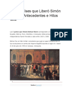 Los 5 Países Que Liberó Simón Bolívar