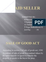 Unpaid Seller