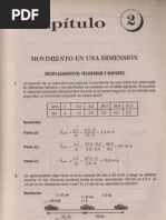 Física Resueltos (Soluciones) Movimientos en Una Dimensión Selectividad