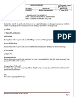 KCM Nchanga Monthly Geological Report To GSD - July 2018