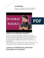 Los Intervalos Musicales