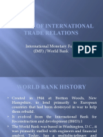 Banta, Edmundo-History of International Trade Relations