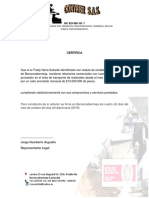 Certificado Comercial